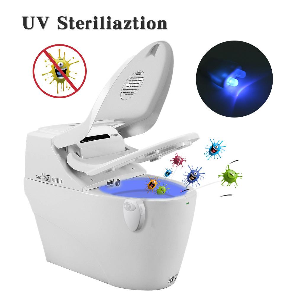Đèn Led trong nhà vệ sinh 16 màu Cảm biến chuyển động thông minh Sạc USB với chức năng diệt khuẩn UV chống thấm nước