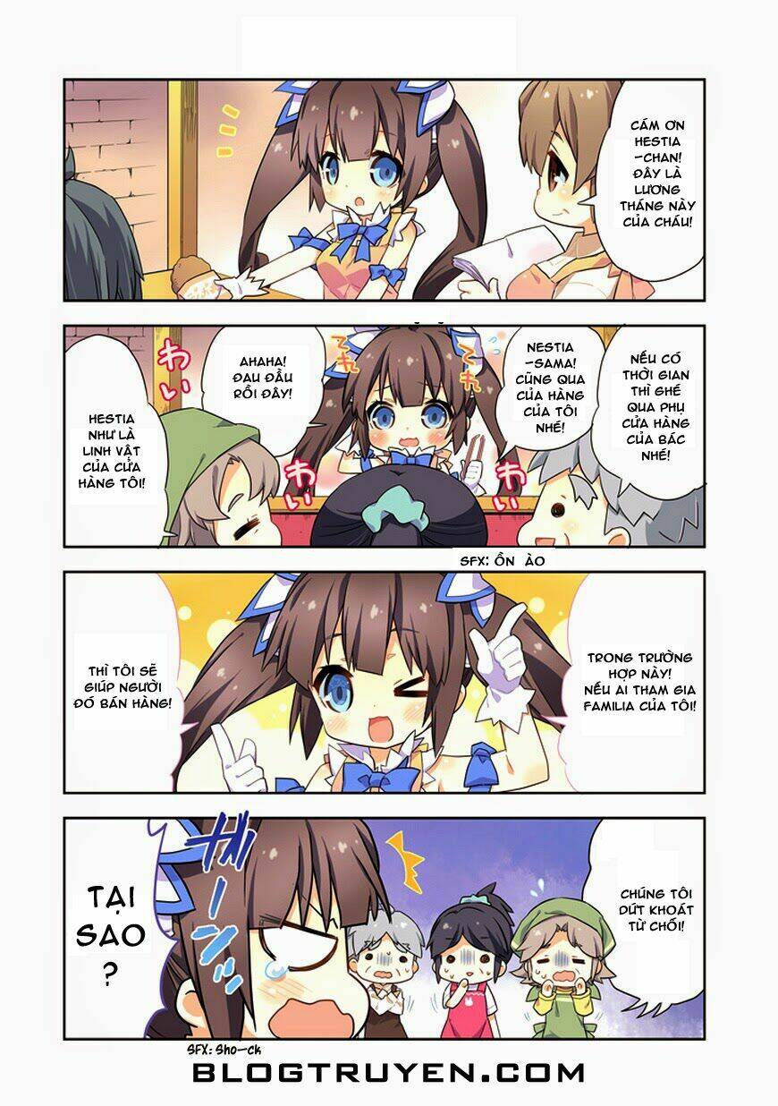 dungeon ni deai o motomeru no wa machigatte iru darou ka 4koma - days of goddess chapter 1 5