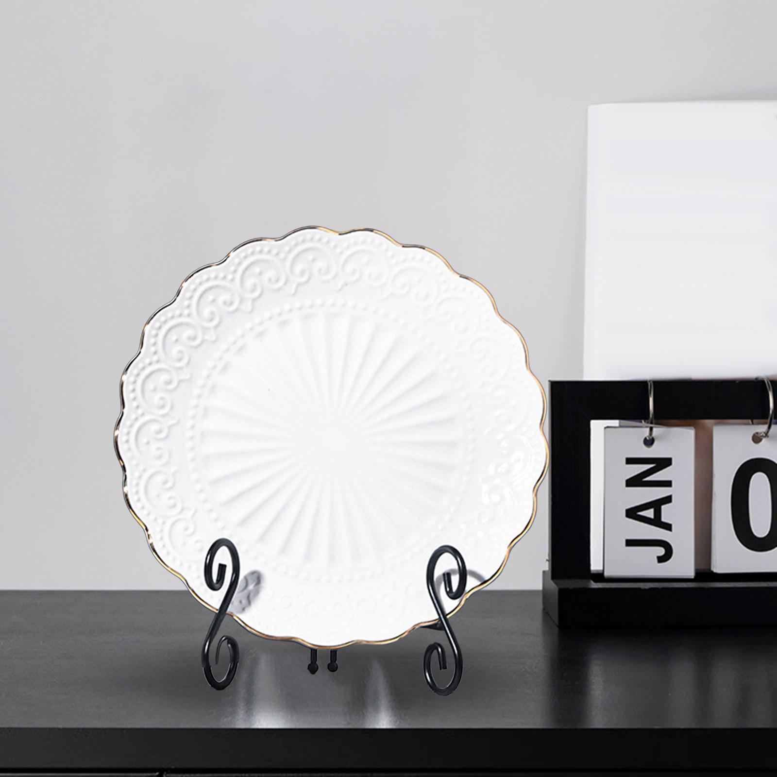 Easels Display Stand, Picture Frame Stand, Art Desktop Photo Dishes Stand, Dish Rack Book Plate Holder for Decorative Plate, Book Artworks Photo