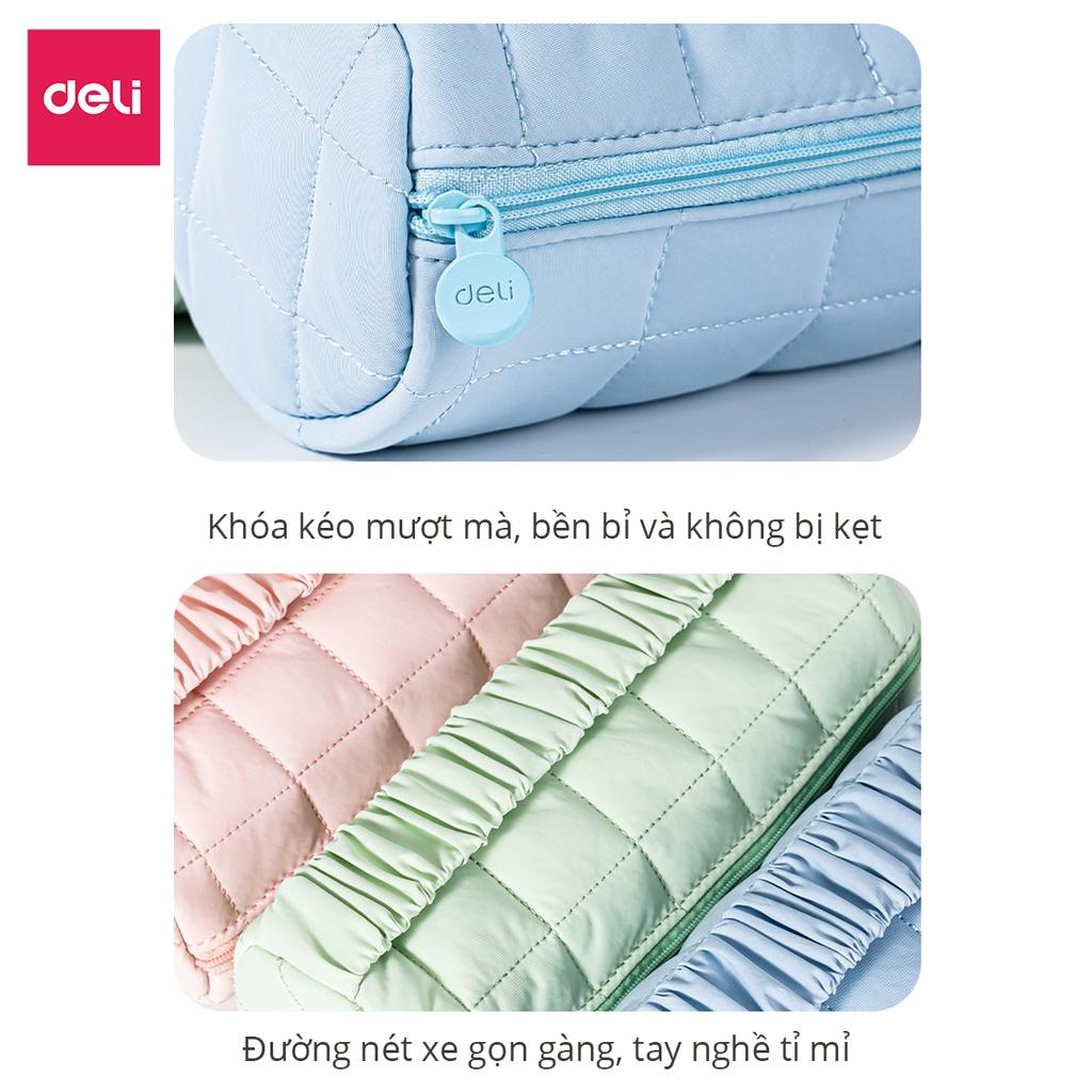 Túi Hộp Đựng Bút Vải Cotton Cute Xinh Xắn Màu Pastel Deli - Phù Hợp Cho Học Sinh Văn Phòng Đựng Đồ Dùng Cá Nhân Mĩ Phẩm Đồ Du Lịch - 67065