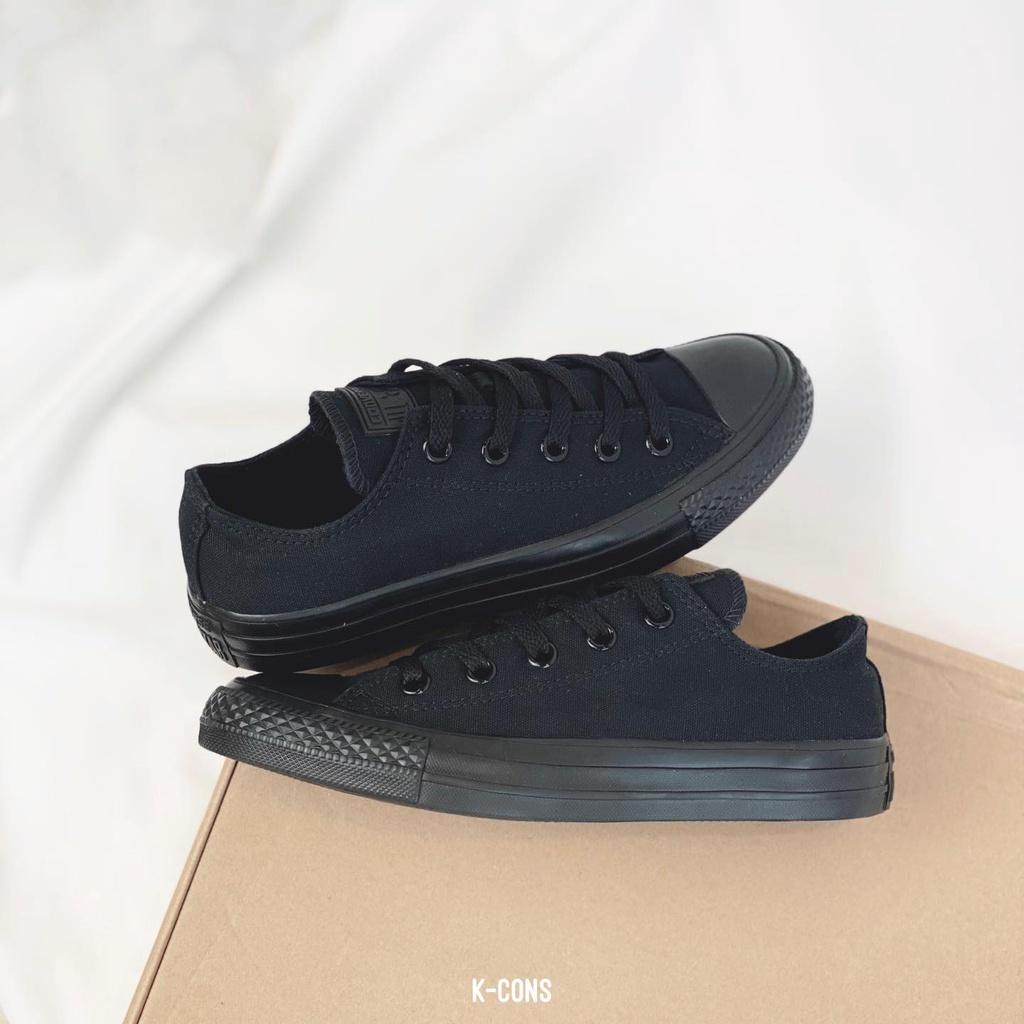 Chuck Taylor Monochrome Black | Giày Converse Thể Thao Full Đen Cổ Thấp 105039V