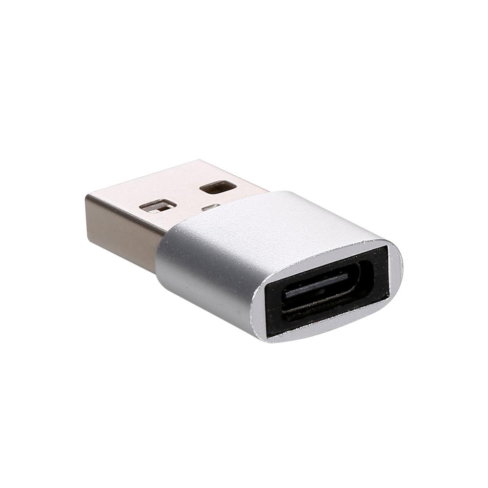 Type-C to USB Adapter USB 2.0 Adapter High Speed Transmission Adapter Aluminium Alloy Shell Adapter for Computer Phone
