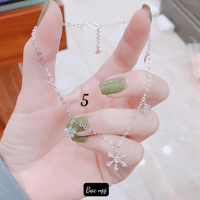 Lắc chân Bạc Ta , Các mẫu Lắc chân Npj️ SIÊU HOT ️cho nữ- Bạc Npj
