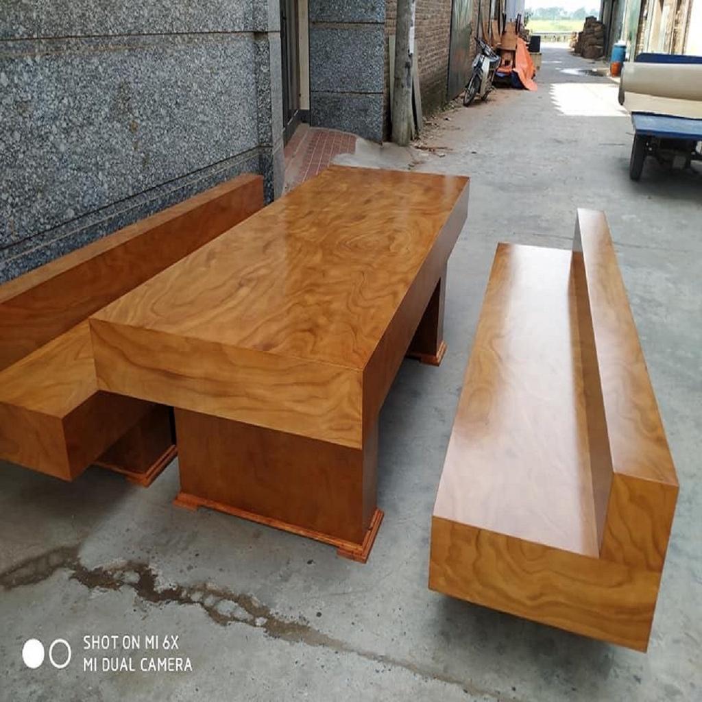 Bộ Bàn Ghế Có Tựa K3 Gỗ Hương Xám