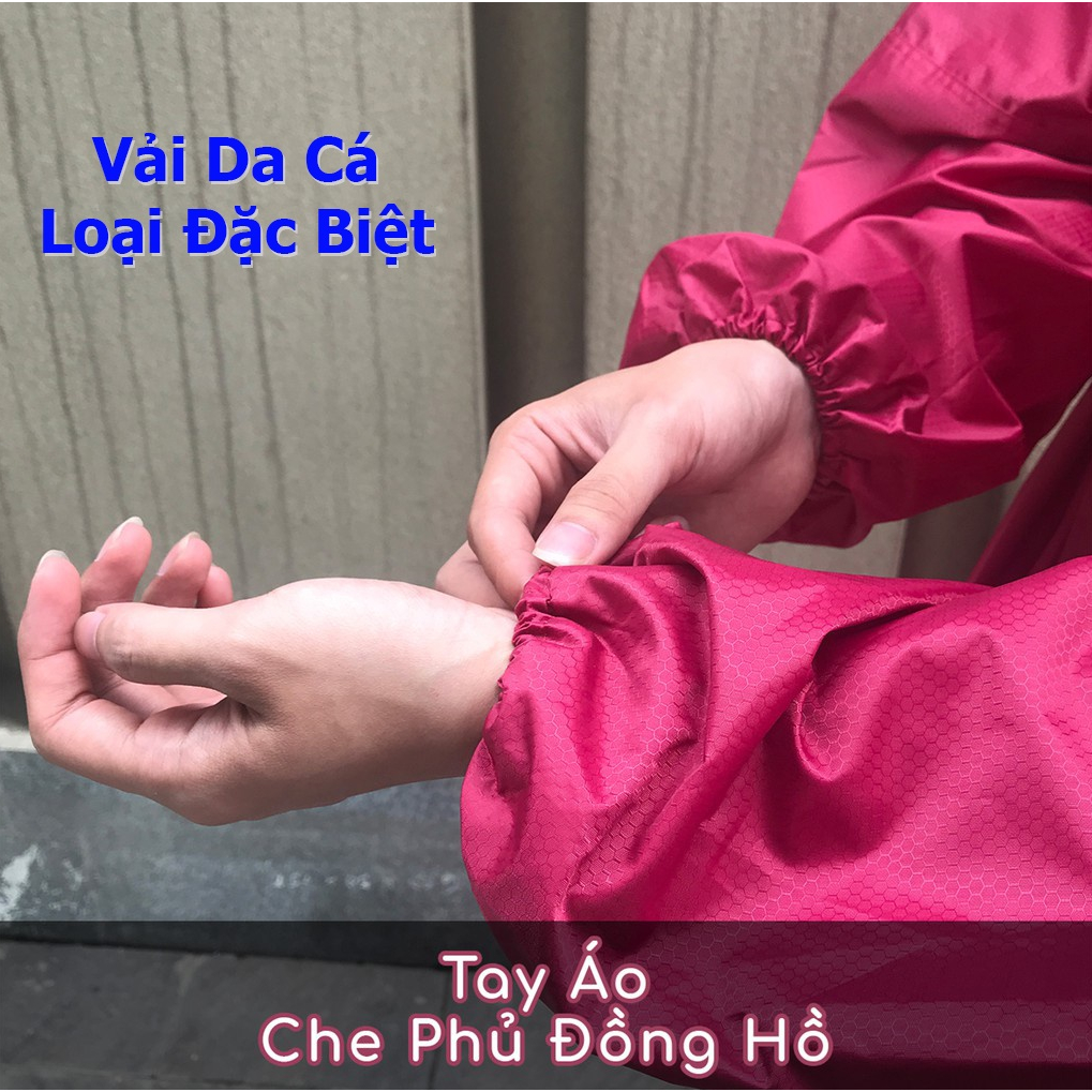 Áo Mưa Bít Dù Trơn, Áo Mưa Kín Người Vải Dù Siêu Dày 1M4, Chống Thấm Hiệu Quả, Phù Hợp Nam Và Nữ, Có Túi Đựng, Có Lựa Chọn Màu Sắc