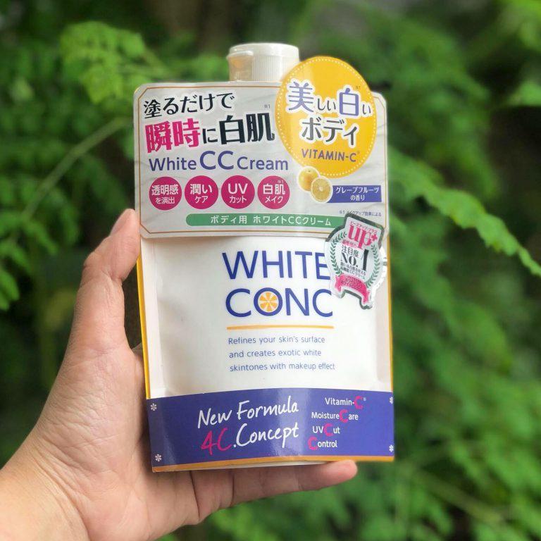 Sữa dưỡng thể trắng da White Conc Body White CC Cream 200g - Hàng nội địa Nhật