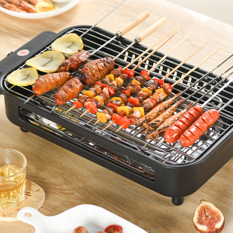 Bếp nướng điện không khói BBQ 2 tầng 1800W Hàng Nhập Khẩu