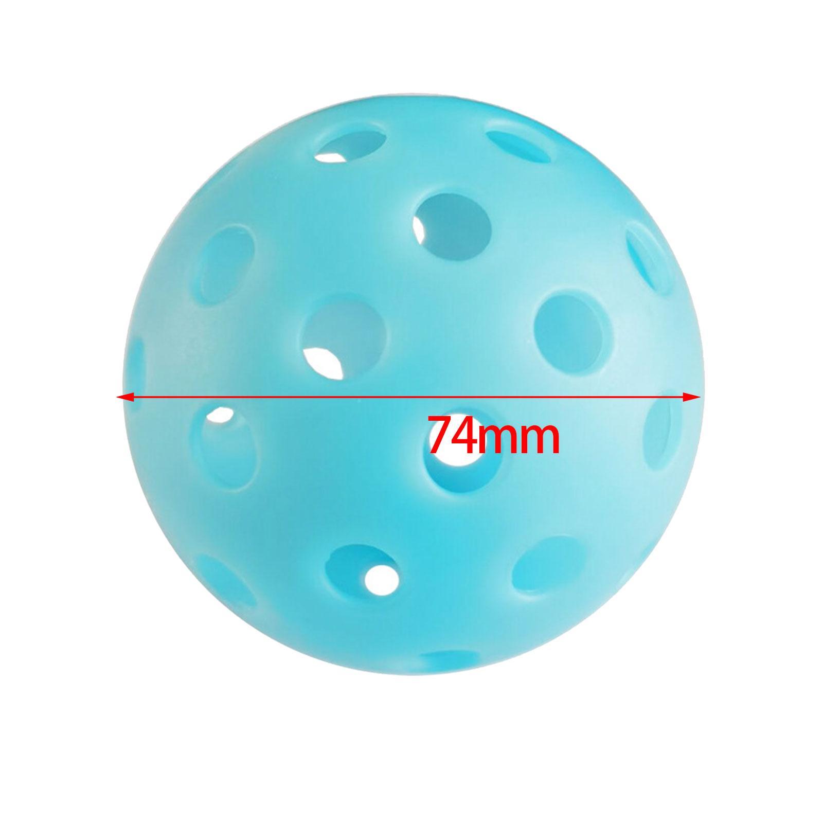 Pickleball Ball Pickle Ball Hollow Ball Standard 74mm Pickleball Accessories Practice Toy Ball Outdoor Court Adult
