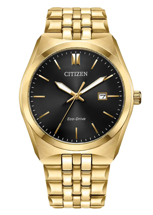 Đồng Hồ Nam Citizen Dây Kim Loại Máy Eco-Drive BM7333-85E - Mặt Đen