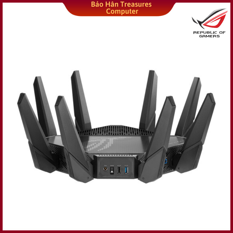 Wireless Routers Tri-band WiFi 6 ASUS ROG Rapture GT-AX11000 PRO gaming router 2.5G port - Hàng Chính Hãng