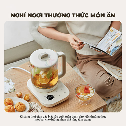 Bình pha trà giữ nhiệt Bear SB-PT15K - Hàng chính hãng