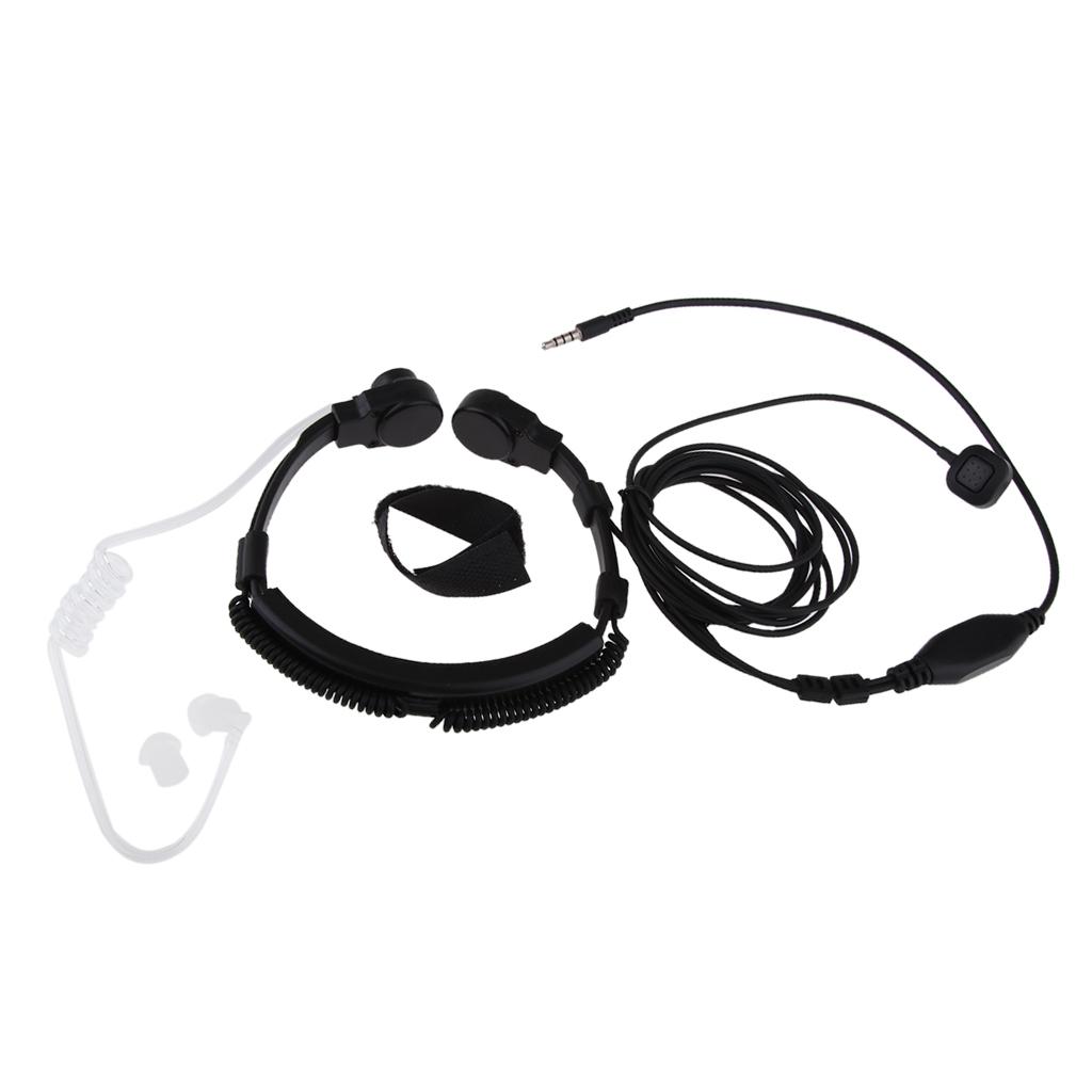 1Pin PTT Covert Acoustic Tube Earpiece with 3.5mm Plug for Radio Equipments