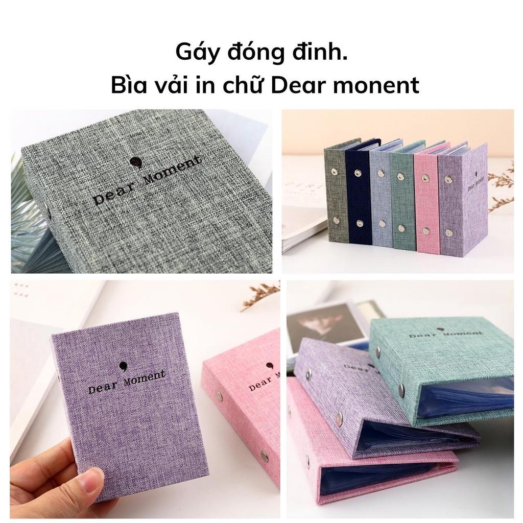 Album ảnh 6x9 mini bìa vải vintage đựng 36 ảnh 6x9, lomo card, binder đựng card, quà tặng ý nghĩa