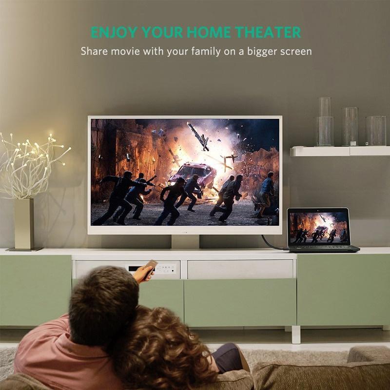 Dây Cáp Chuyển Đổi DP Sang HDMI 4K Dài 1.8m Chuyên Dụng Cho Máy Chiếu/Laptop