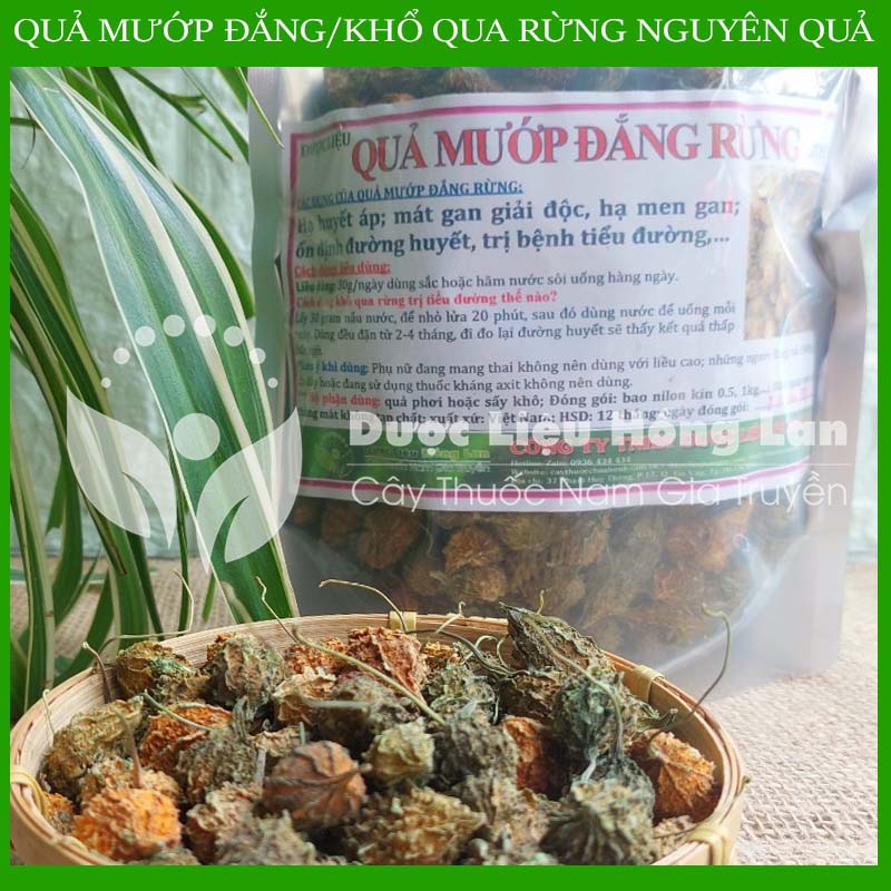 ✅ 1kg Trái khổ qua (Mướp đắng) rừng nguyên quả khô sạch