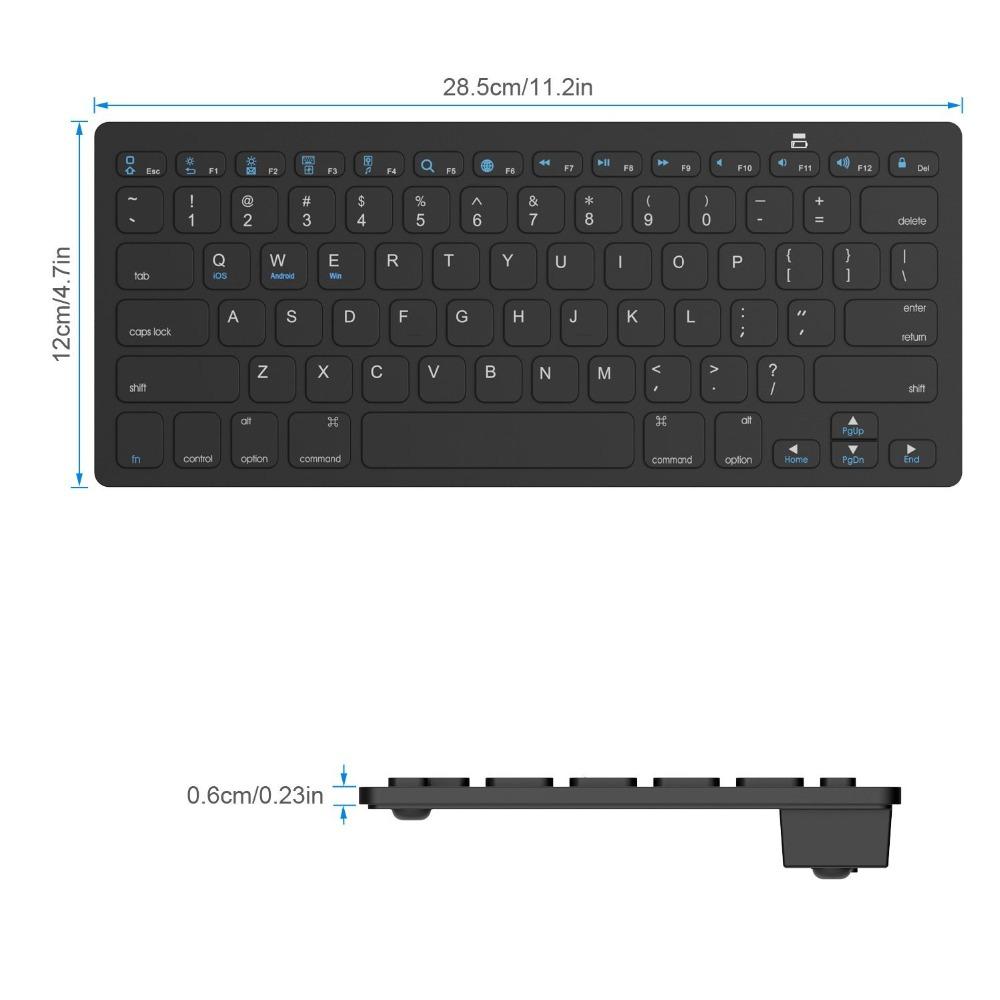 Bàn Phím Bluetooth Cho Xiaomi Mac Macbook Air Pro Cho Win10 Laptop Máy Tính PC Siêu Mỏng Không Dây Bàn Phím Bluetooth