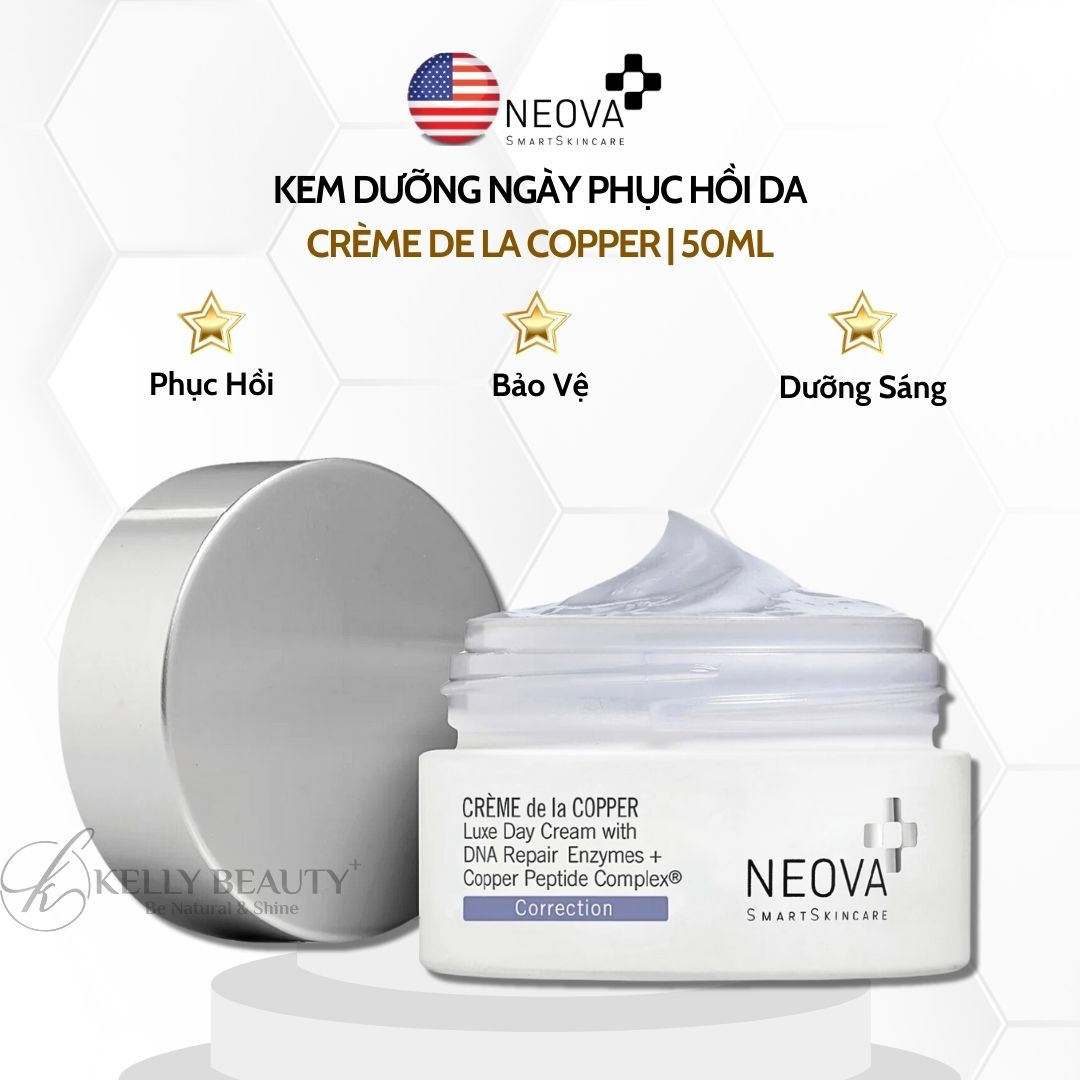 Kem Dưỡng Ban Ngày Phục Hồi Da NEOVA Crème de la Copper | Kelly Beauty