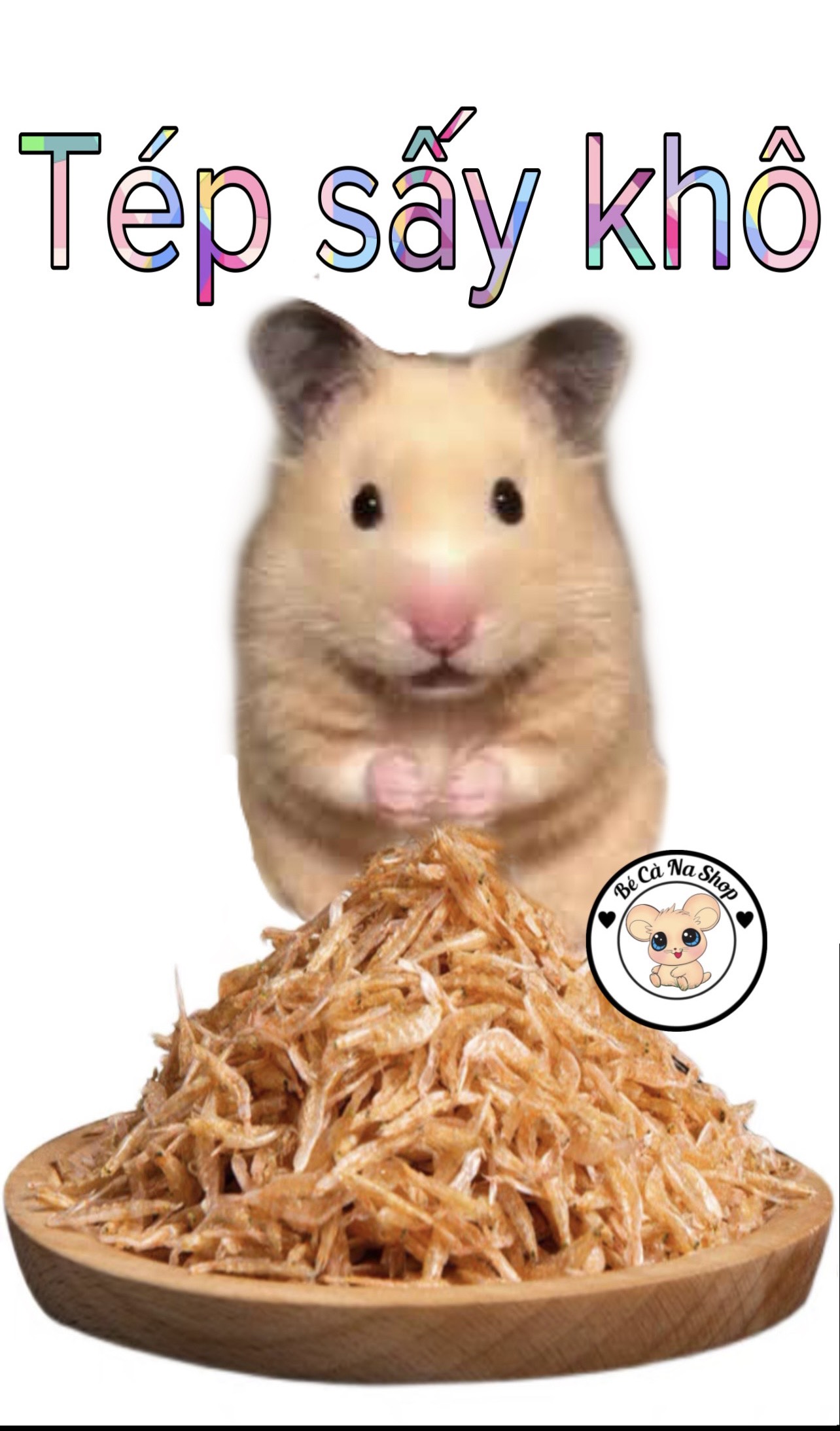 Tép sấy khô hamster .Thức ăn cho hamster , thỏ , bọ ,sóc ...