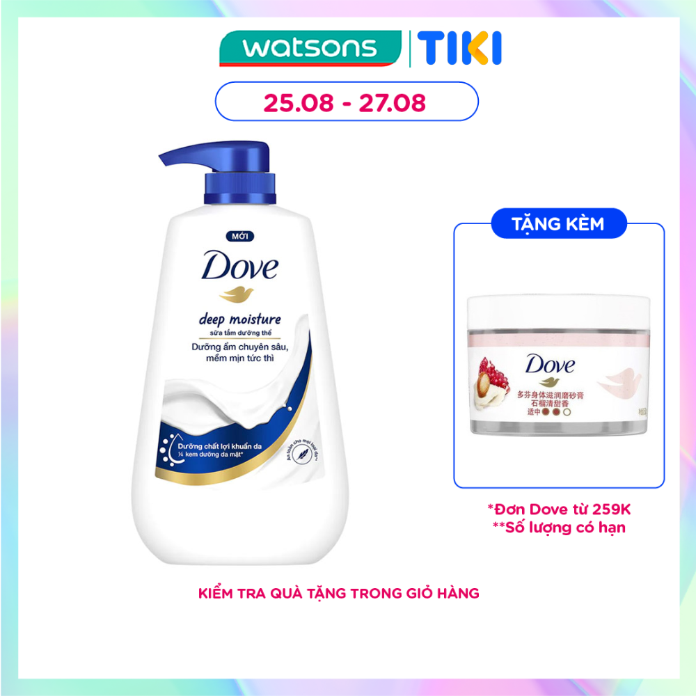 Sữa Tắm Dove Dưỡng Thể Chuyên Sâu Deep Moisture 500g