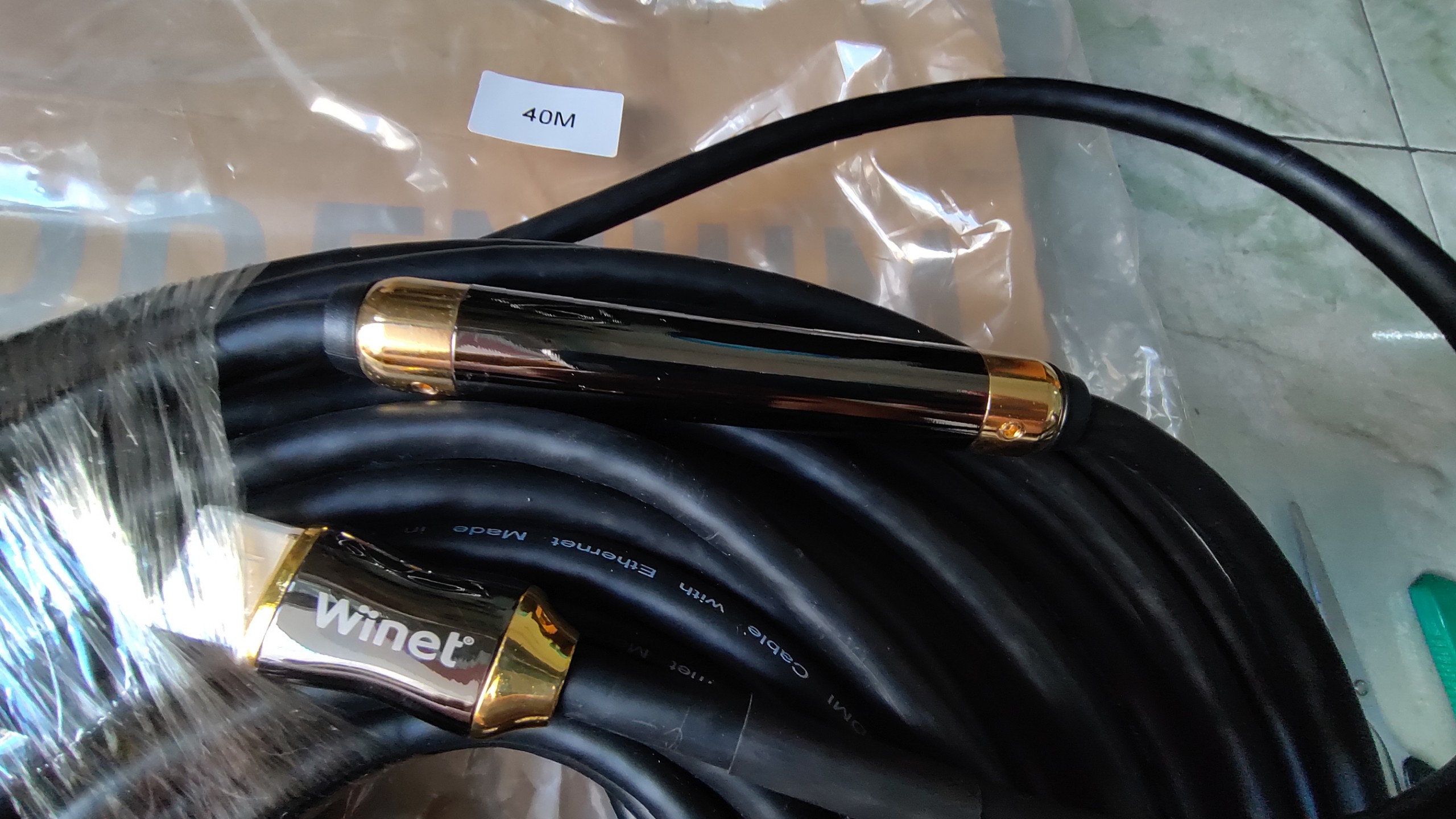 Cáp HDMI 40m chuẩn 2.0 4K chính hãng WINET