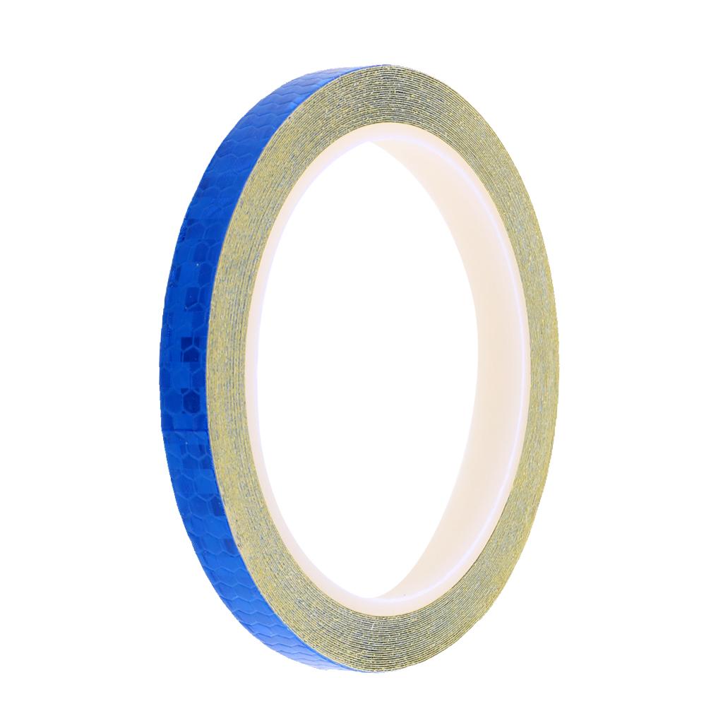 Reflective Strips Wheel Rim Sticker Tape Bicycle Motorcycle Car Decal Red White
