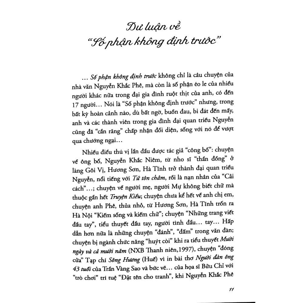 Số Phận Không Định Trước