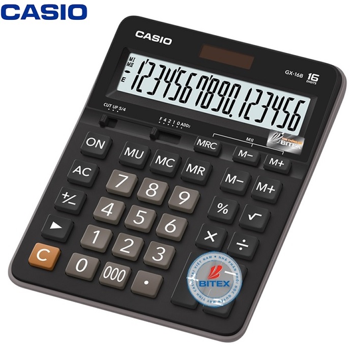 Máy tính Casio GX-16B, Bảo hành 7 năm - Hàng chính hãng Bitex