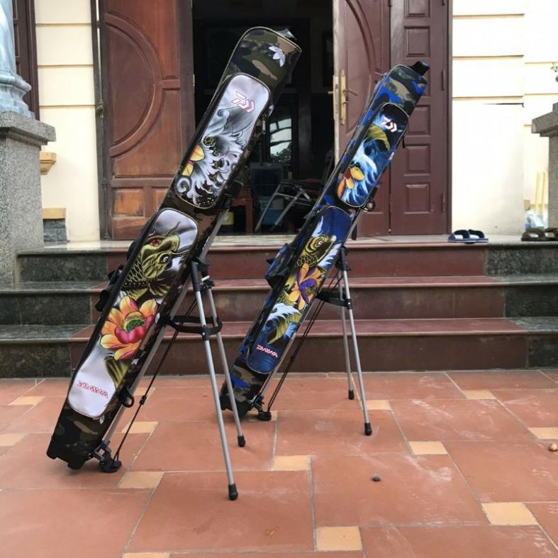 SALE KỊCH SÀN Bao đựng cần cứng có chân 1m25 2 ngăn