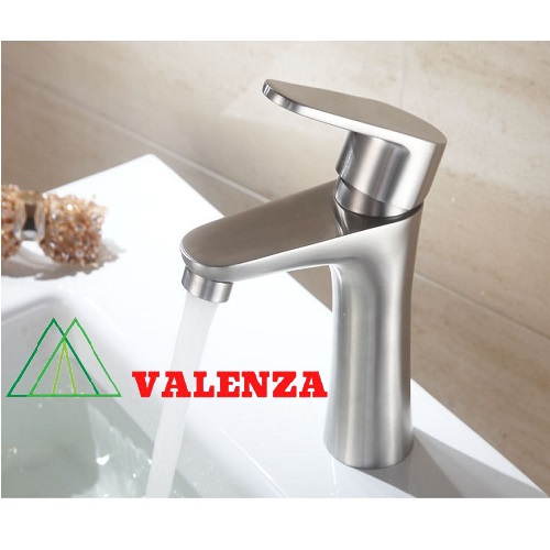 Vòi lavabo nóng lạnh inox sus304 Valenza LVE1-tặng dây cấp nước