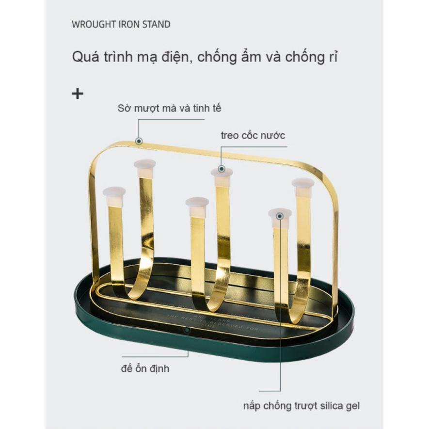 Giá đựng ly cốc nước Golden Green