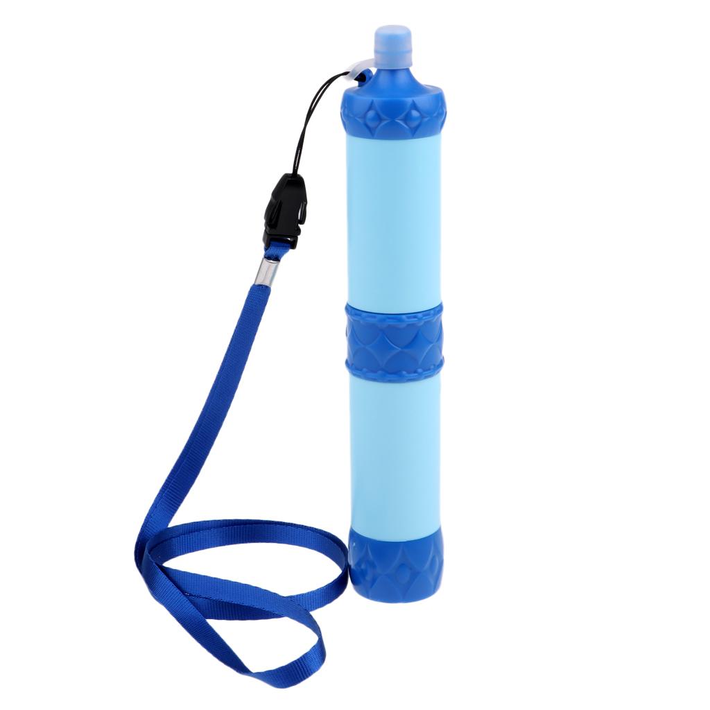 2x Camping Hiking  Water Filter Purification Straw