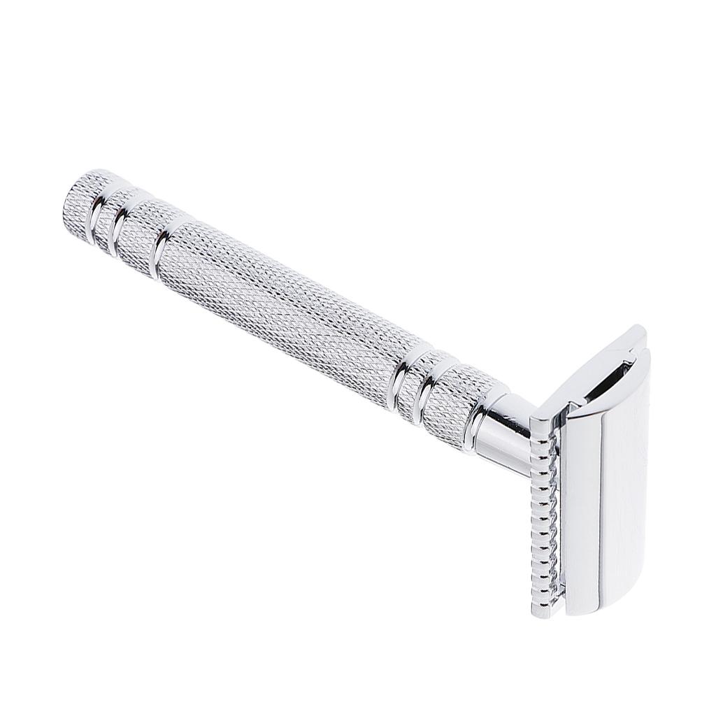 Men's Double Edge Safety Razor Alloy Classic Manual Shaving Shaver