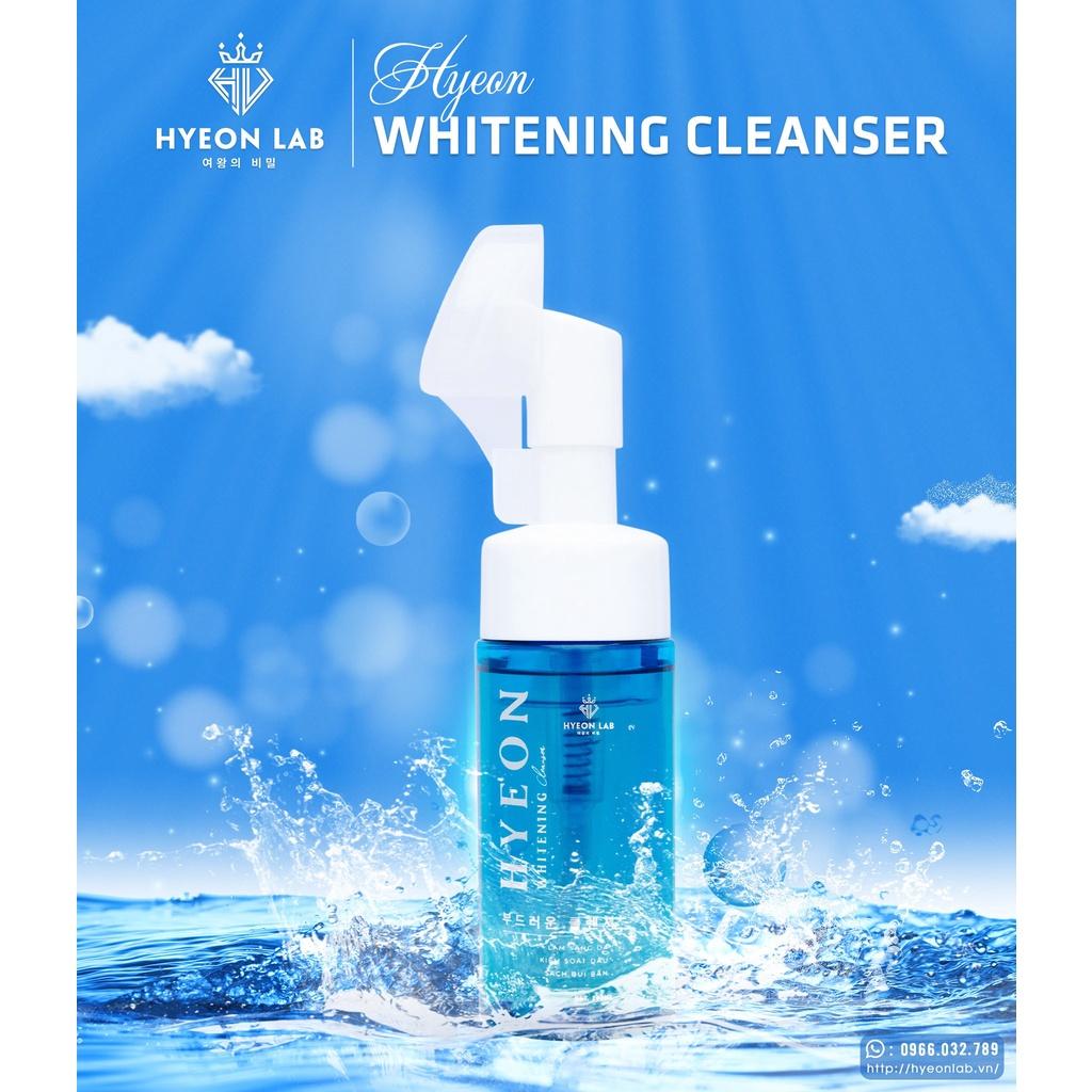 HYEON WHITENING CLEANSER| Sữa rửa mặt Hyeon Lab| Loại đi cặn bẩn sâu dưới lỗ chân lông,Massage với đầu bàn chải siêu mềm