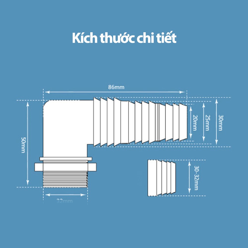 Bộ nắp cổng thoát nước dành cho máy giặt chống mùi tiện ích