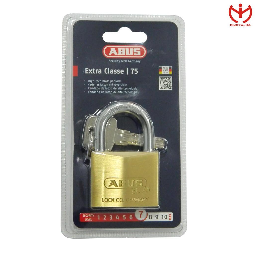 Ổ khóa ABUS 75/50 thân đồng rộng 50mm 4 chìa vi tính - MSOFT