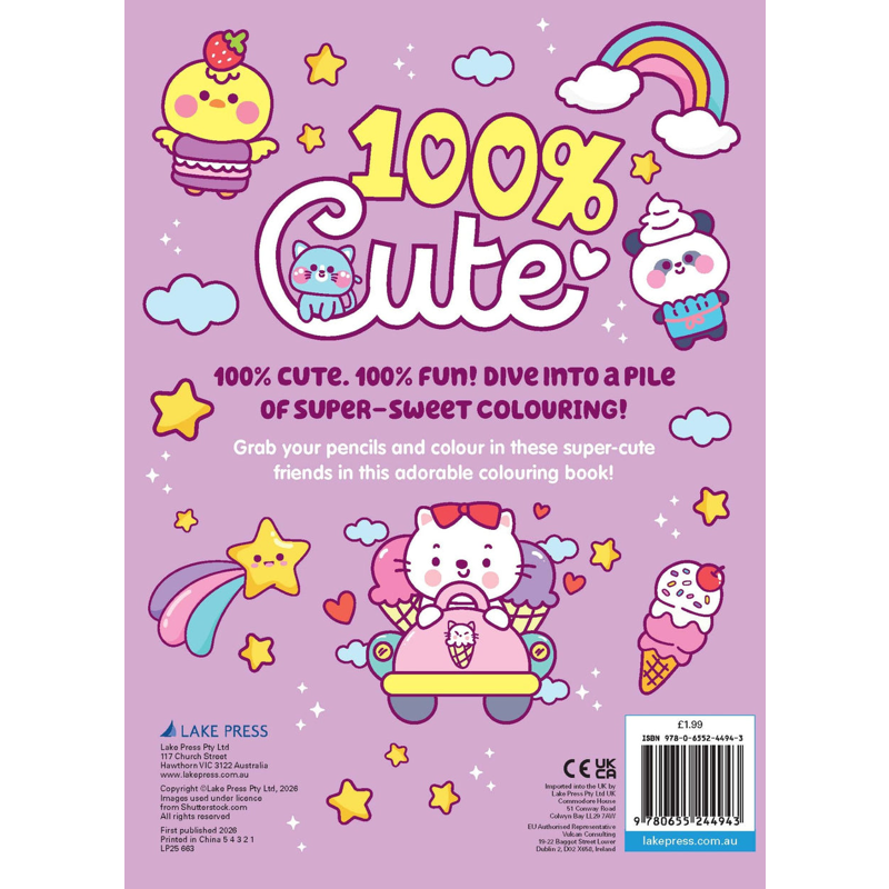 Sách 100% Cute - Colouring Book