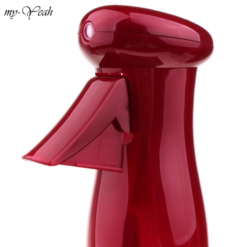 300ml Continuous Spray Water Bottle, Fine Mist Hair Spray Bottle Empty Refillable Trigger Sprayer, Plastic Mist Container