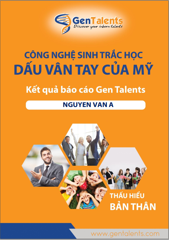 Sinh Trắc Vân Tay Gen Talents – Combo Gia đình 3 – 4 Bài Báo Cáo Đầy Đủ 4 Module – Tặng Bảo Hiểm Tai Nạn PRU-BẢO VỆ 24/7 Cho Cả Gia Đình