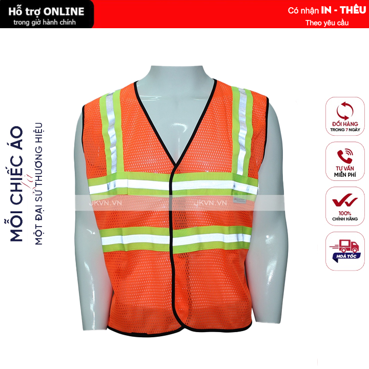 Áo phản quang 3m lưới mềm các màu