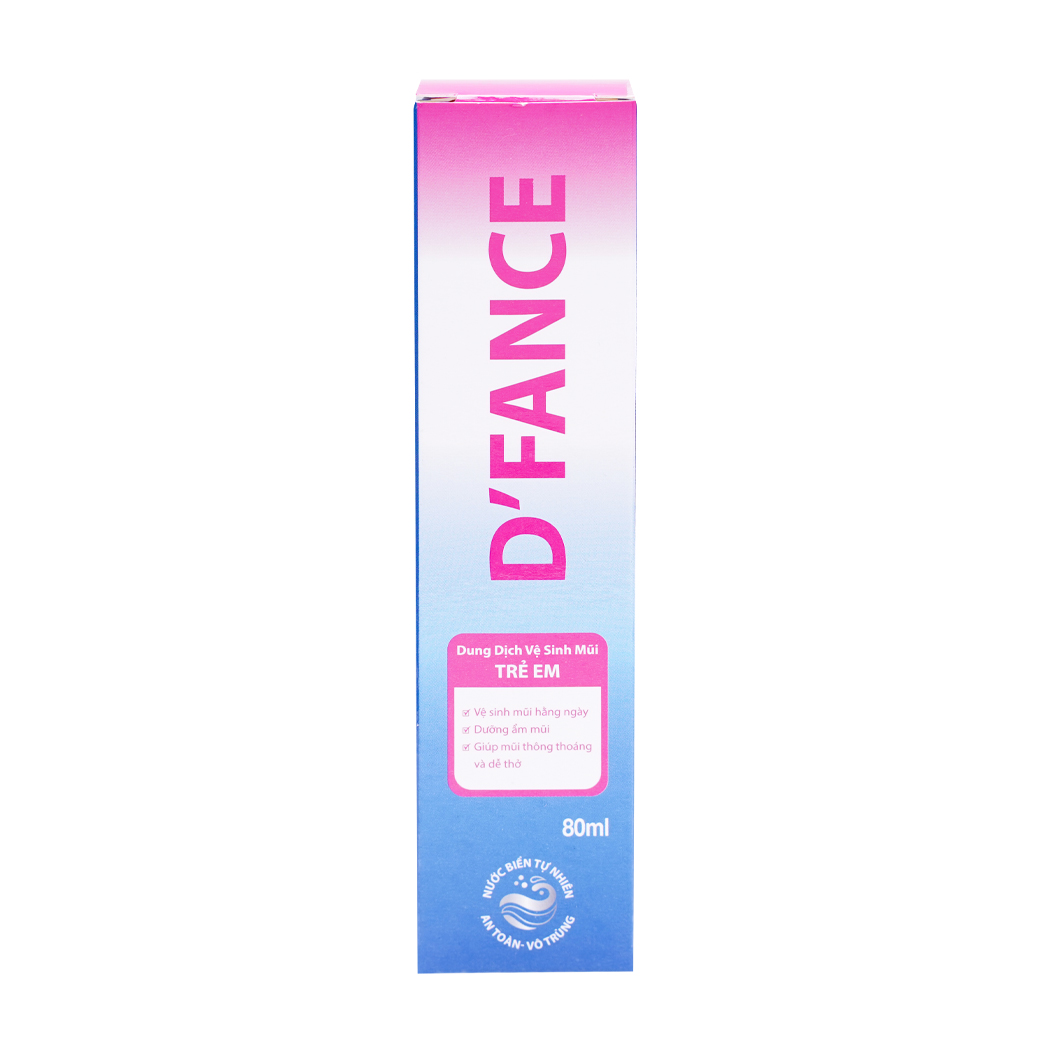 Dung dịch vệ sinh mũi trẻ em D’fance (80ml)