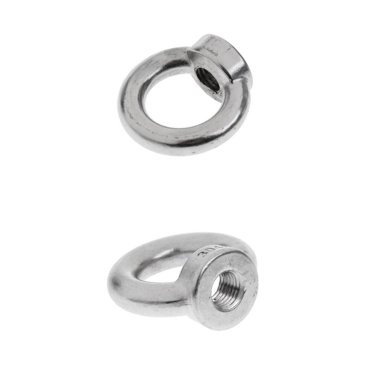 M14&M16 304 Stainless Steel Lifting Eye Nut Ring Shape Nuts - 2 Size, 2 Pack, Perfect for many marine and industrial applications
