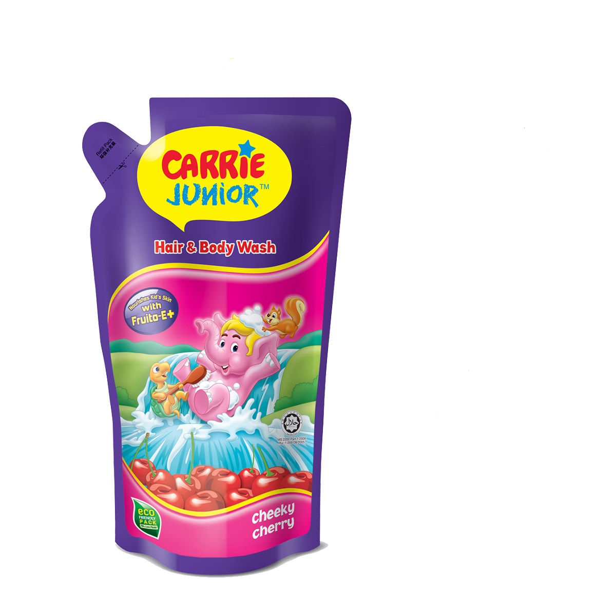 Túi Sữa Tắm Gội Carrie Junior Hương Cheeky Cherry 500G