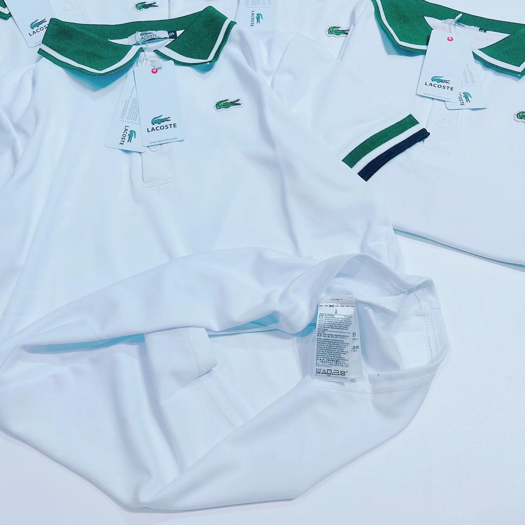 MS492 Áo polo nữ trơn bo viền tay xuất khẩu