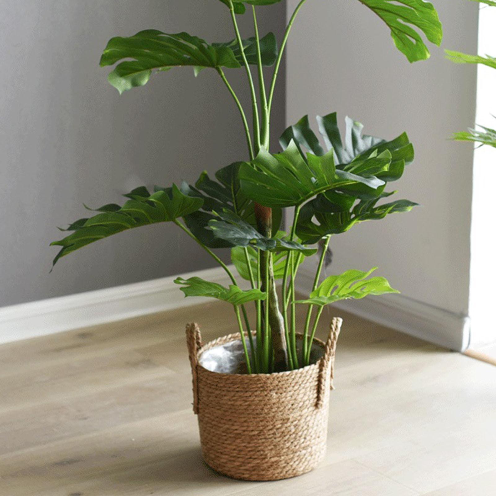 Flower Basket Rustic Storage Bin Candy Basket for Bedroom Living Room