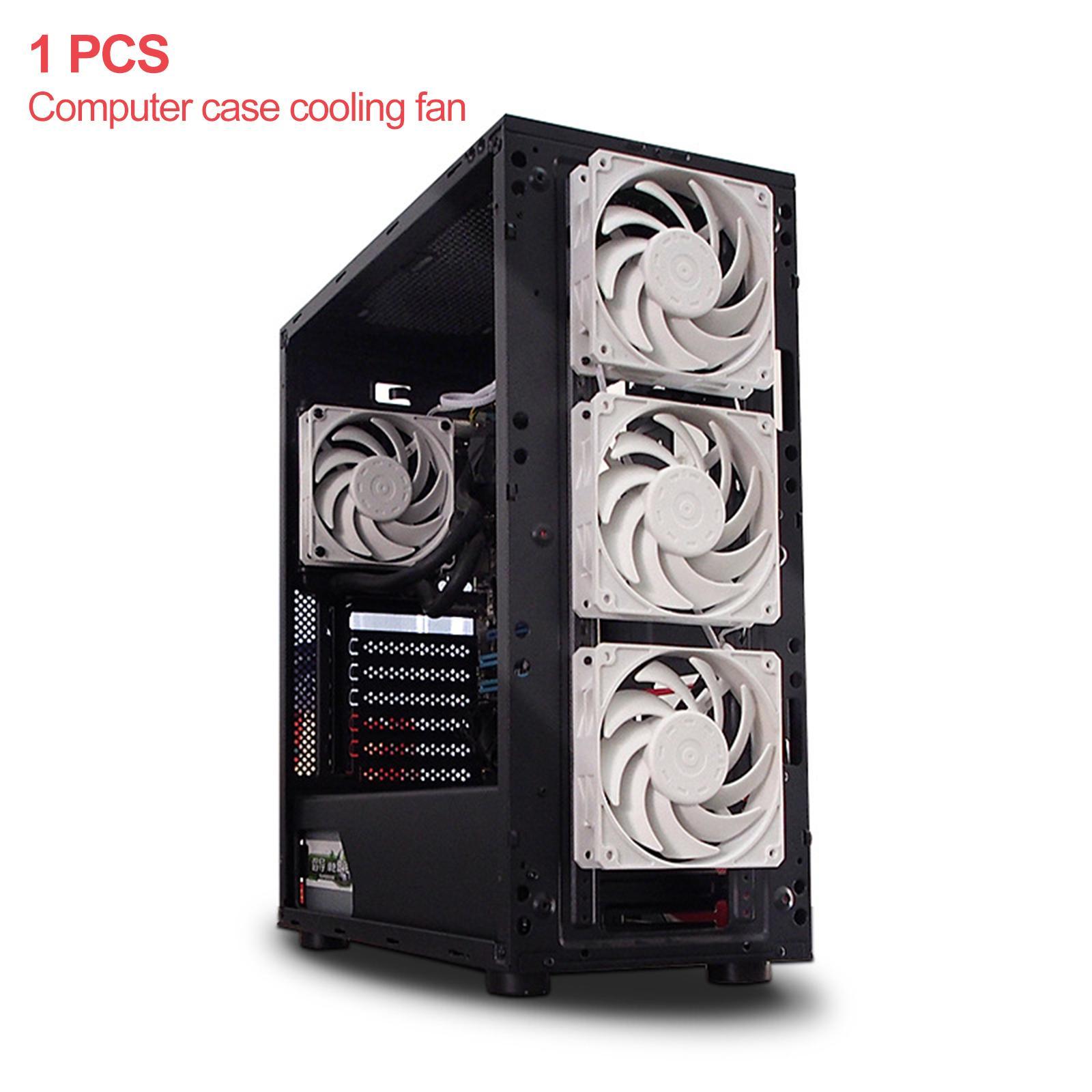 Quiet Cooling Case Fan 12cm/120mm DIY 4-Pin for Computer Case Mining Rig