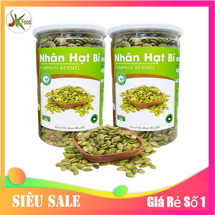 [COMBO 2 HŨ] NHÂN HẠT BÍ XANH HIỆU SK FOOD - MỖI HŨ 400G