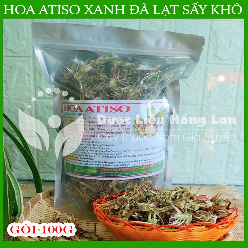 100g HOA ATISO xanh Đà Lạt sấy khô nguyên chất