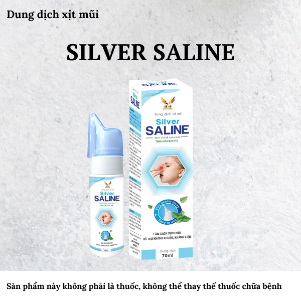 Dung dịch vệ sinh mũi Silver Saline Chai 70ml