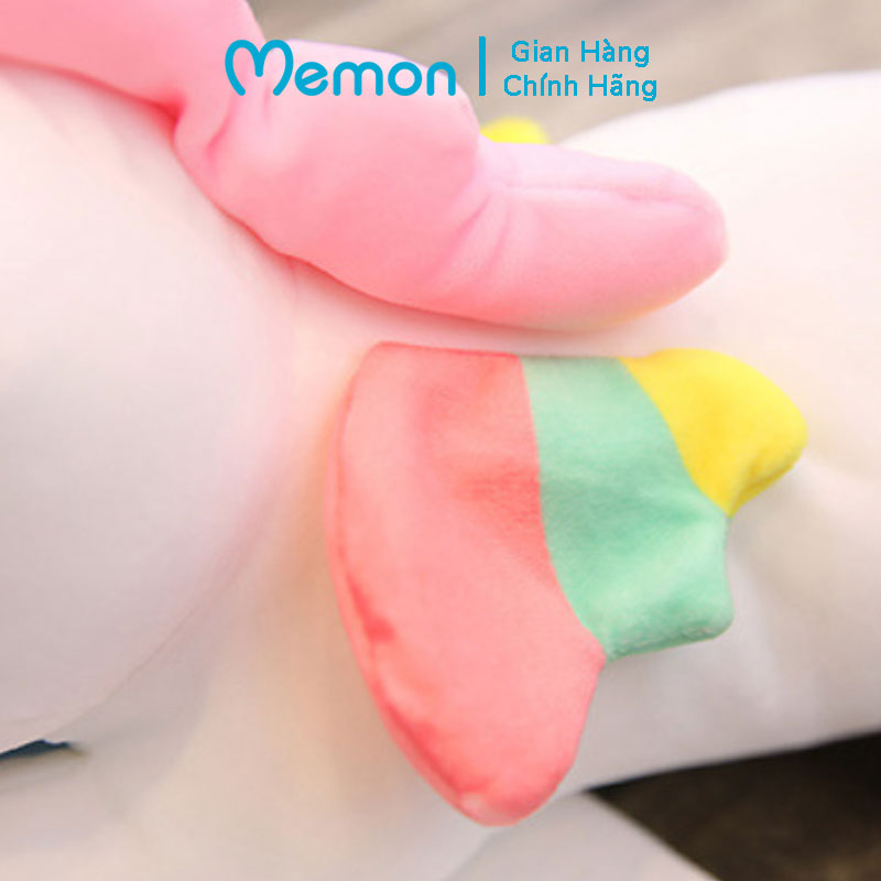 Gấu bông kỳ lân Unicorn nằm cao cấp Memon - Quà tặng thú nhồi bông Unicorn mềm mịn