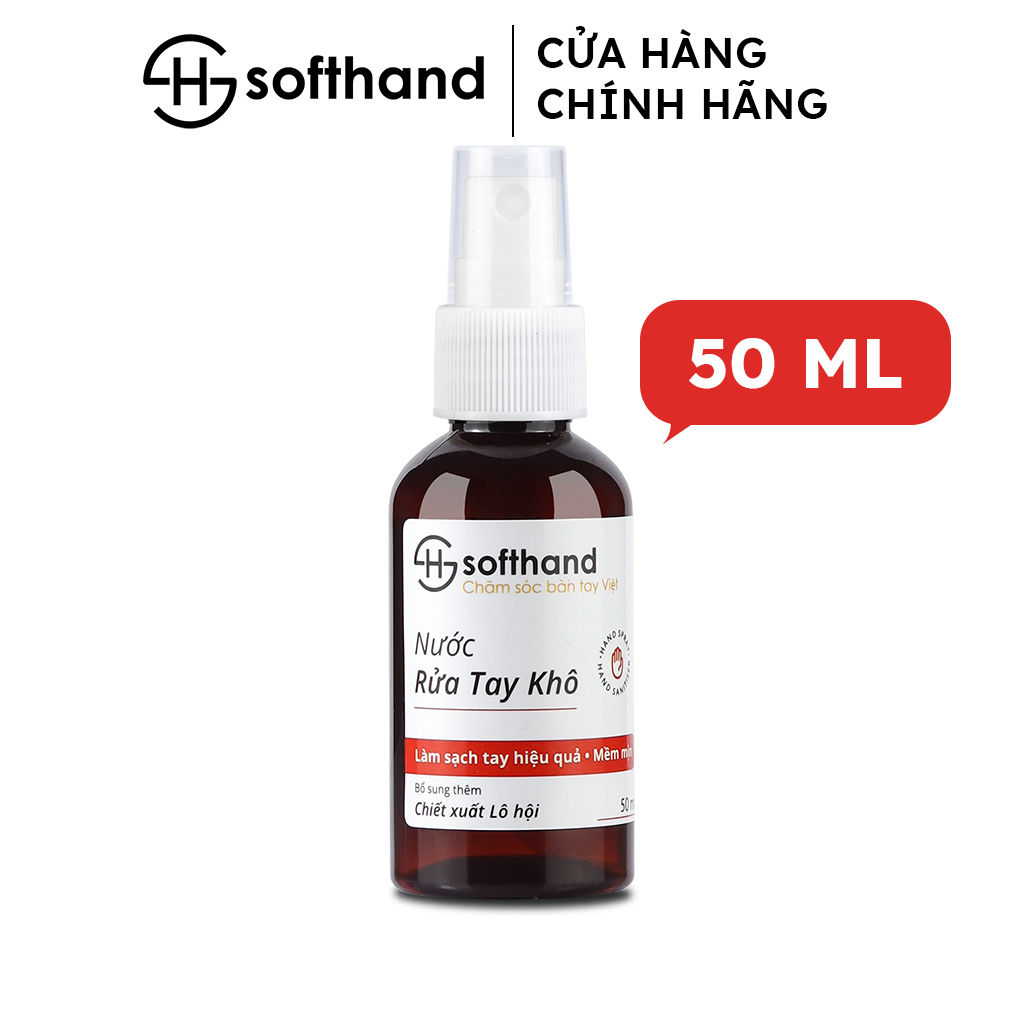 Nước rửa tay khô Softhand dạng xịt 50mL/chai